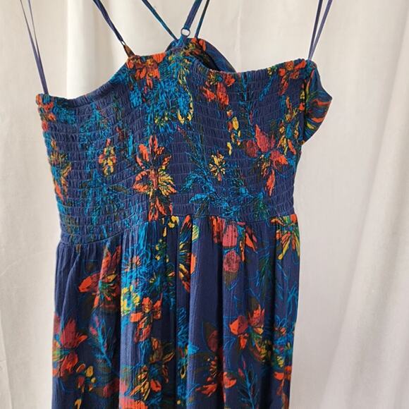 Free People One Step Ahead Maxi Dress in Blue Size Small Festival Boho - Picture 12 of 12